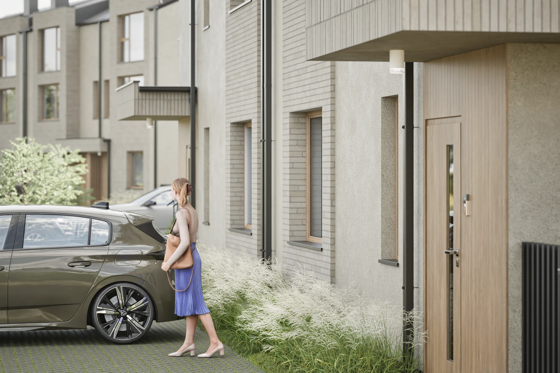 Architektura i otoczenie — Wizualizacja zewnetrzna detal
