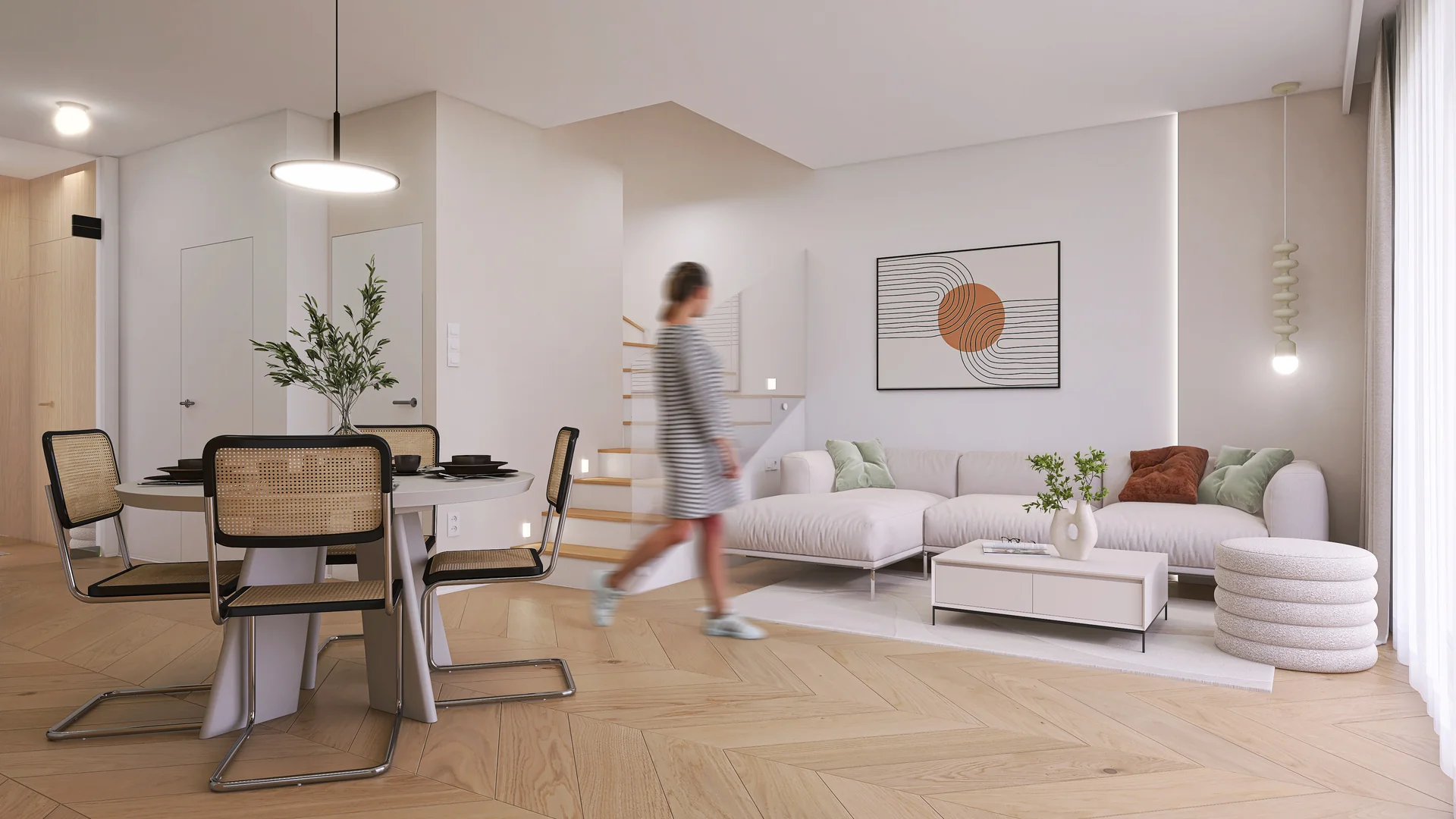 Interiors and ways of living — 1 salon z kuchnia — 2