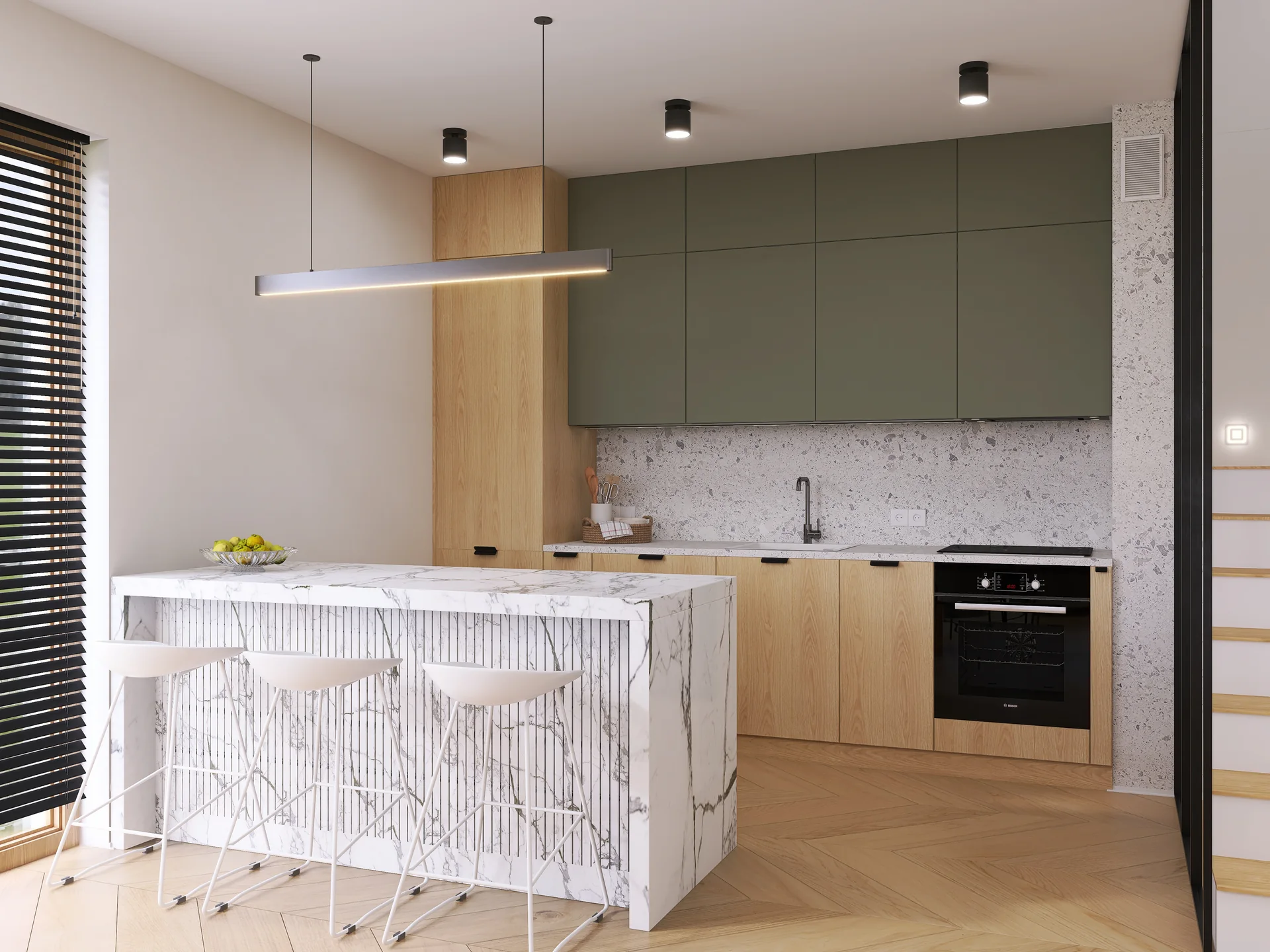 Interiors and ways of living — 1 salon z kuchnia — 3