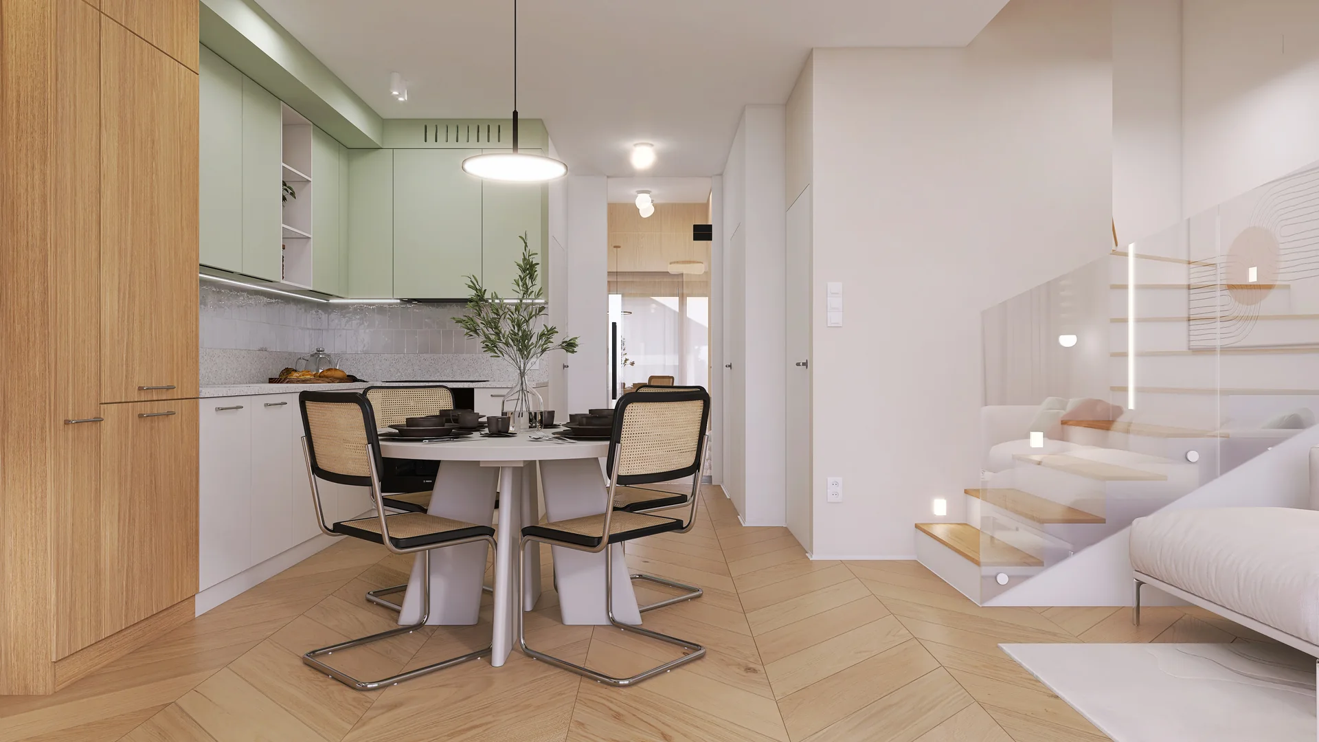 Interiors and ways of living — 1 salon z kuchnia — 4