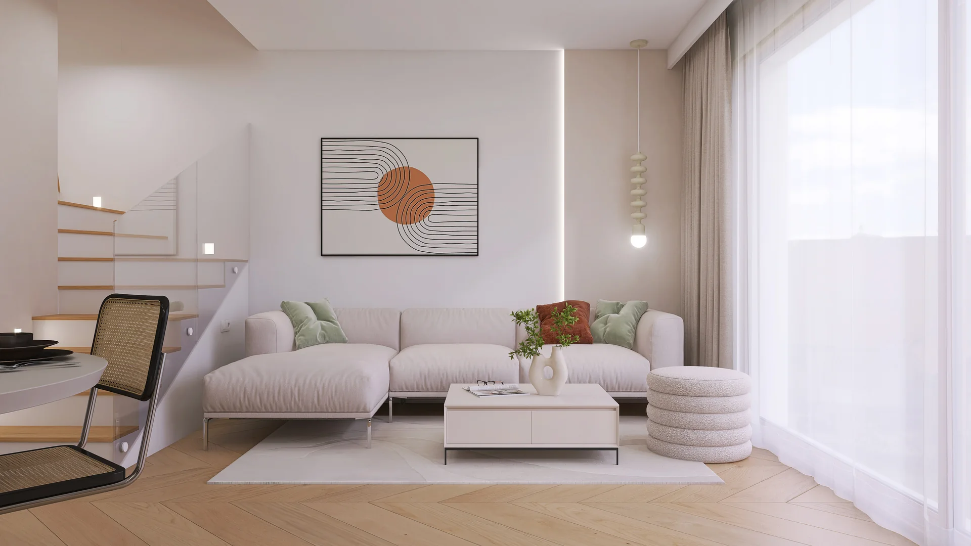 Interiors and ways of living — 1 salon z kuchnia — 5