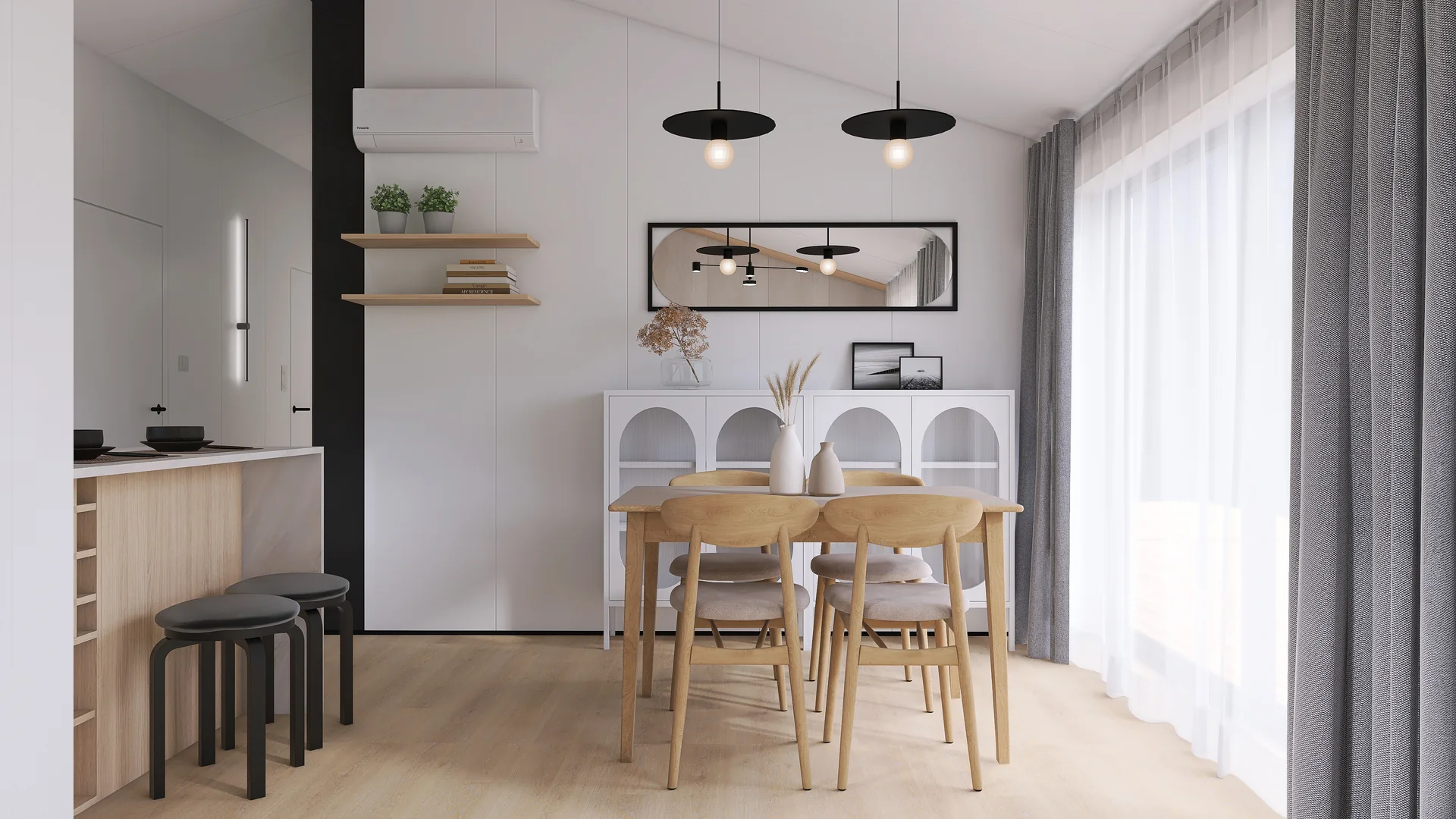Living room and kitchen — 1 salon — 3