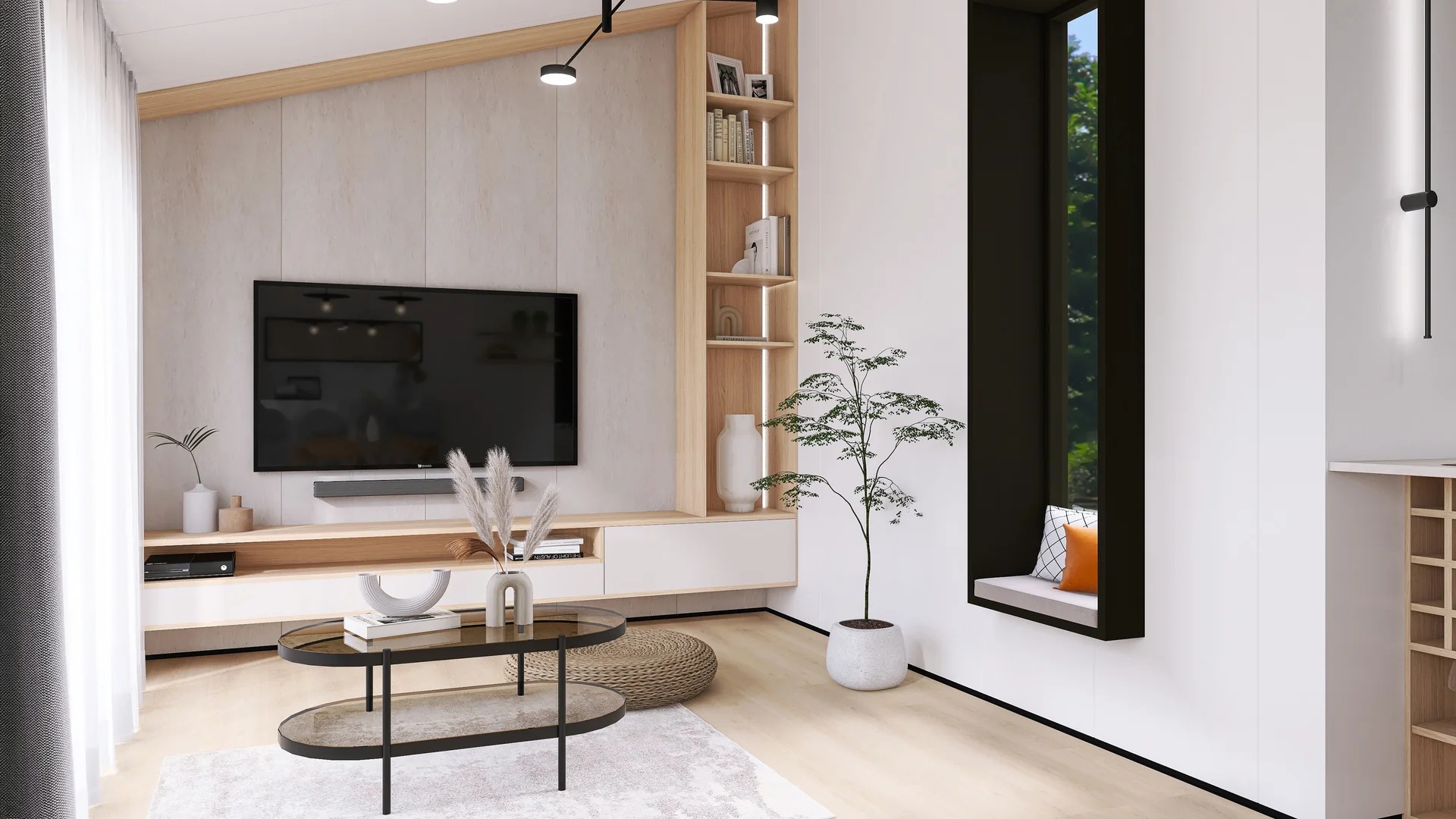 Living room and kitchen — 1 salon — 4