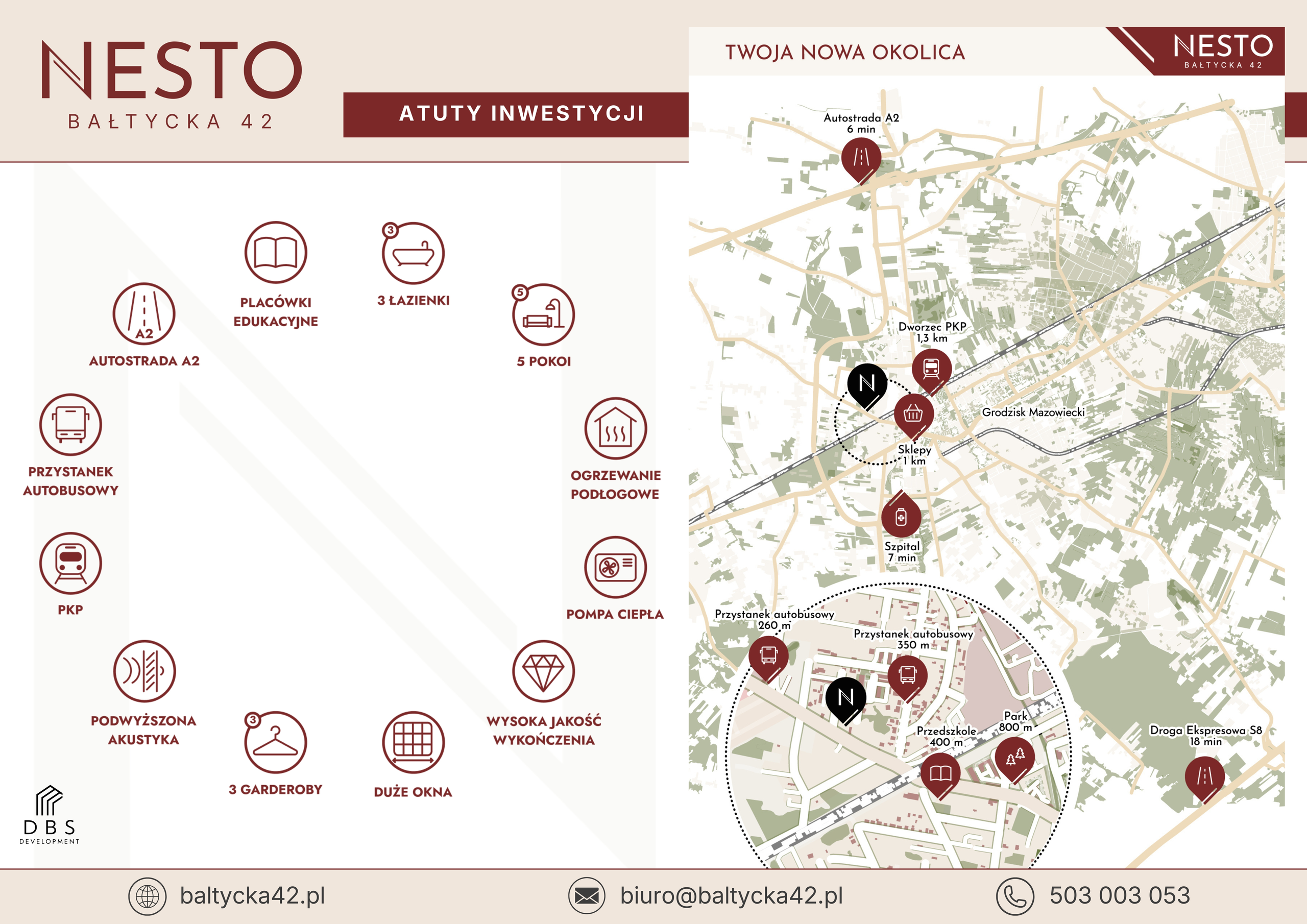 Identity and brand language — Location map and key points