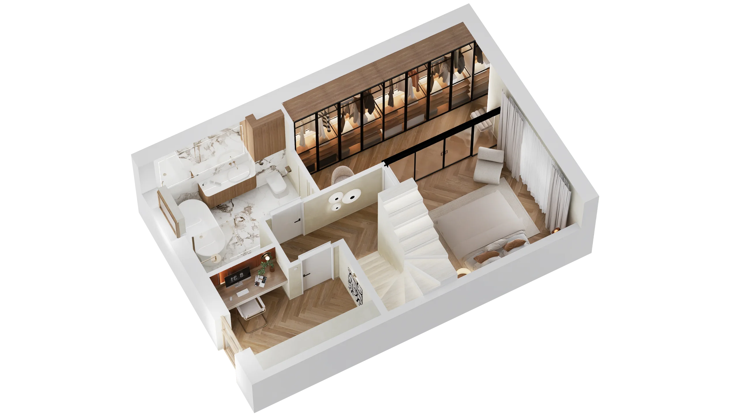 Functional planning and plans — Plan 3D upper floor