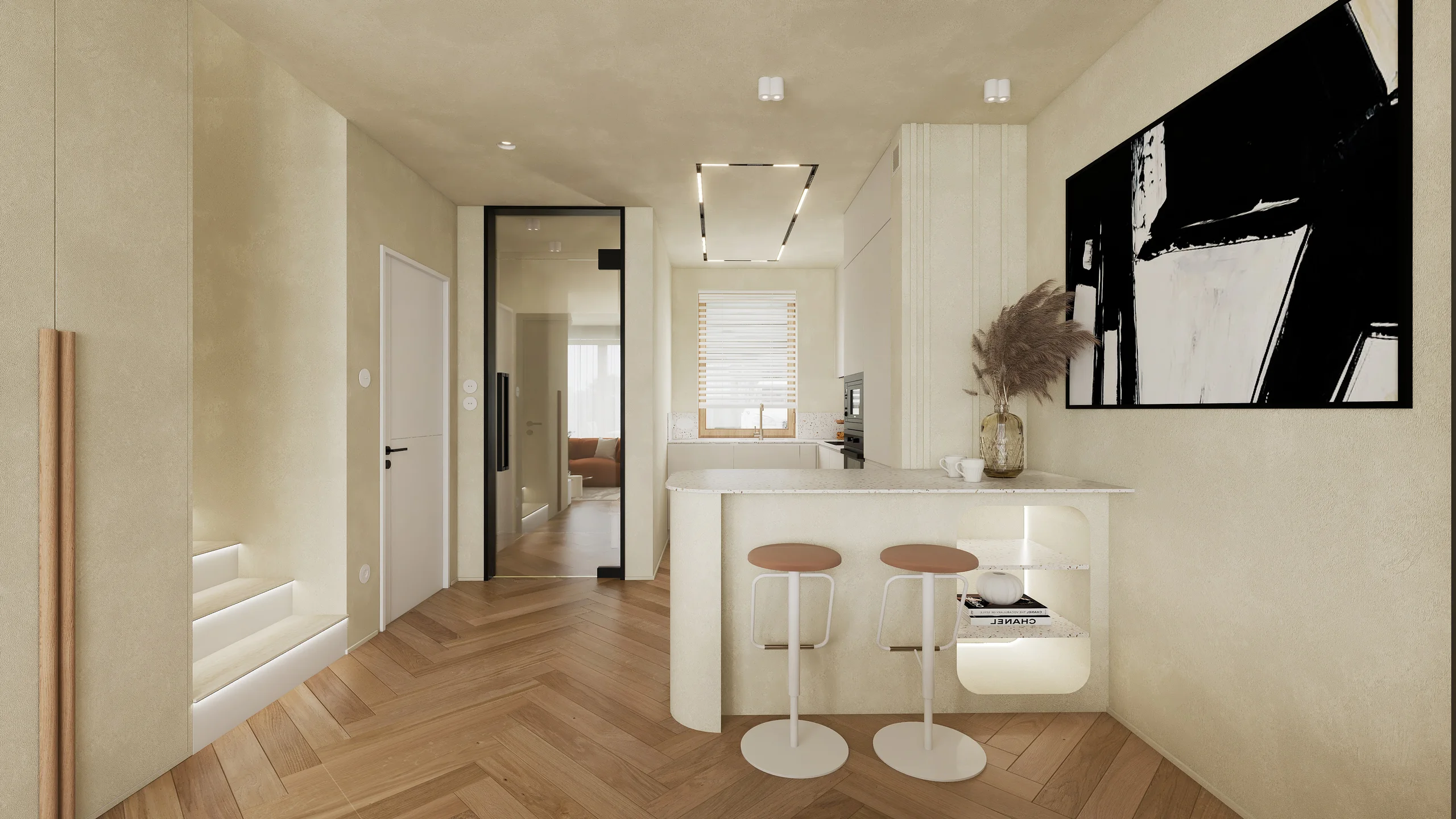 Interiors and ways of living — Salon z kuchnia — 4