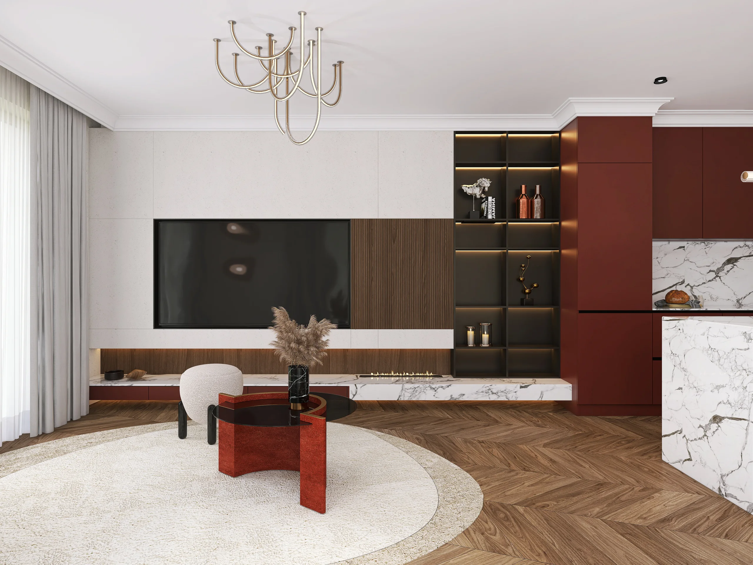 Salon z kuchnia — 7