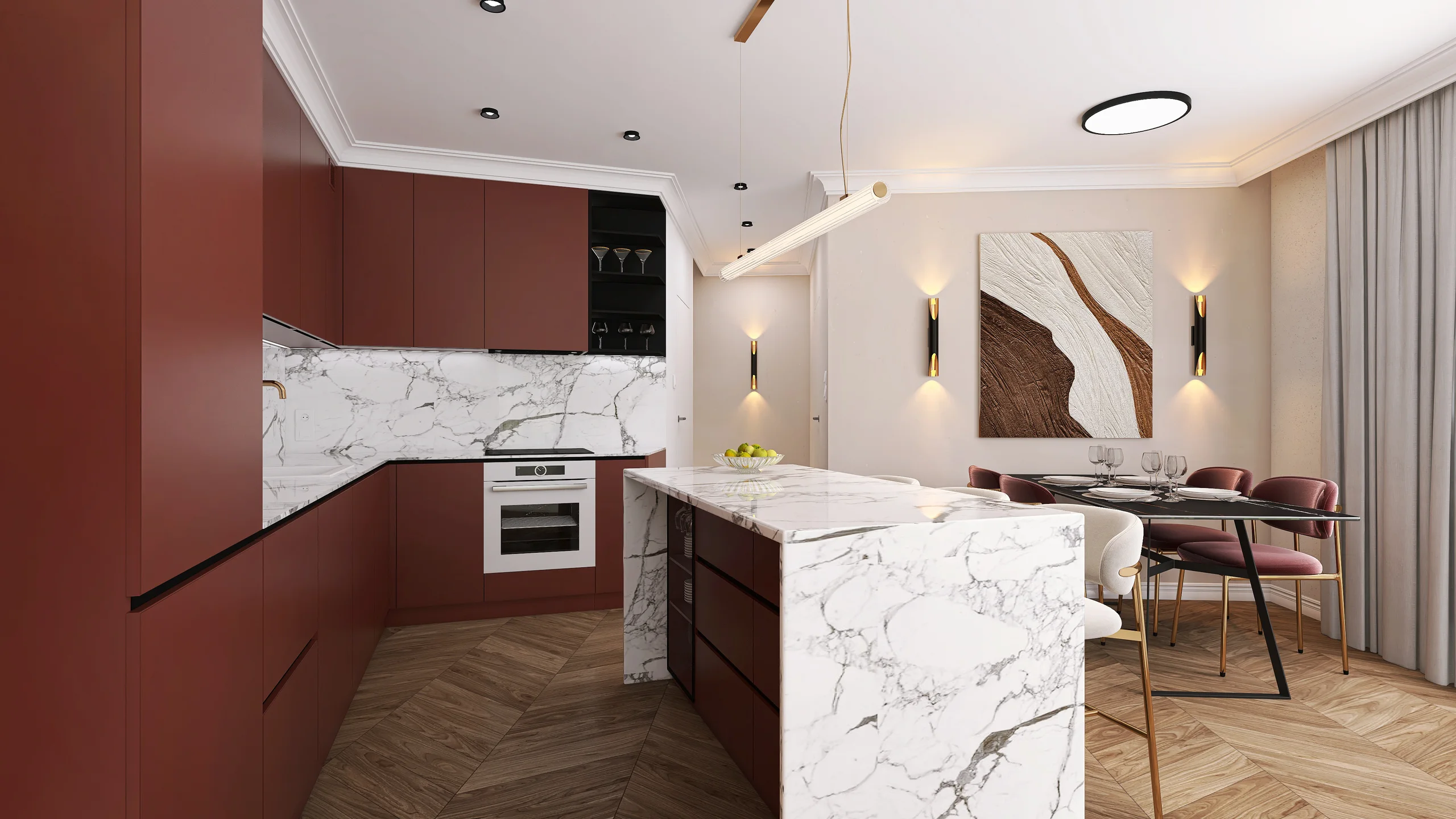 Salon z kuchnia — 8
