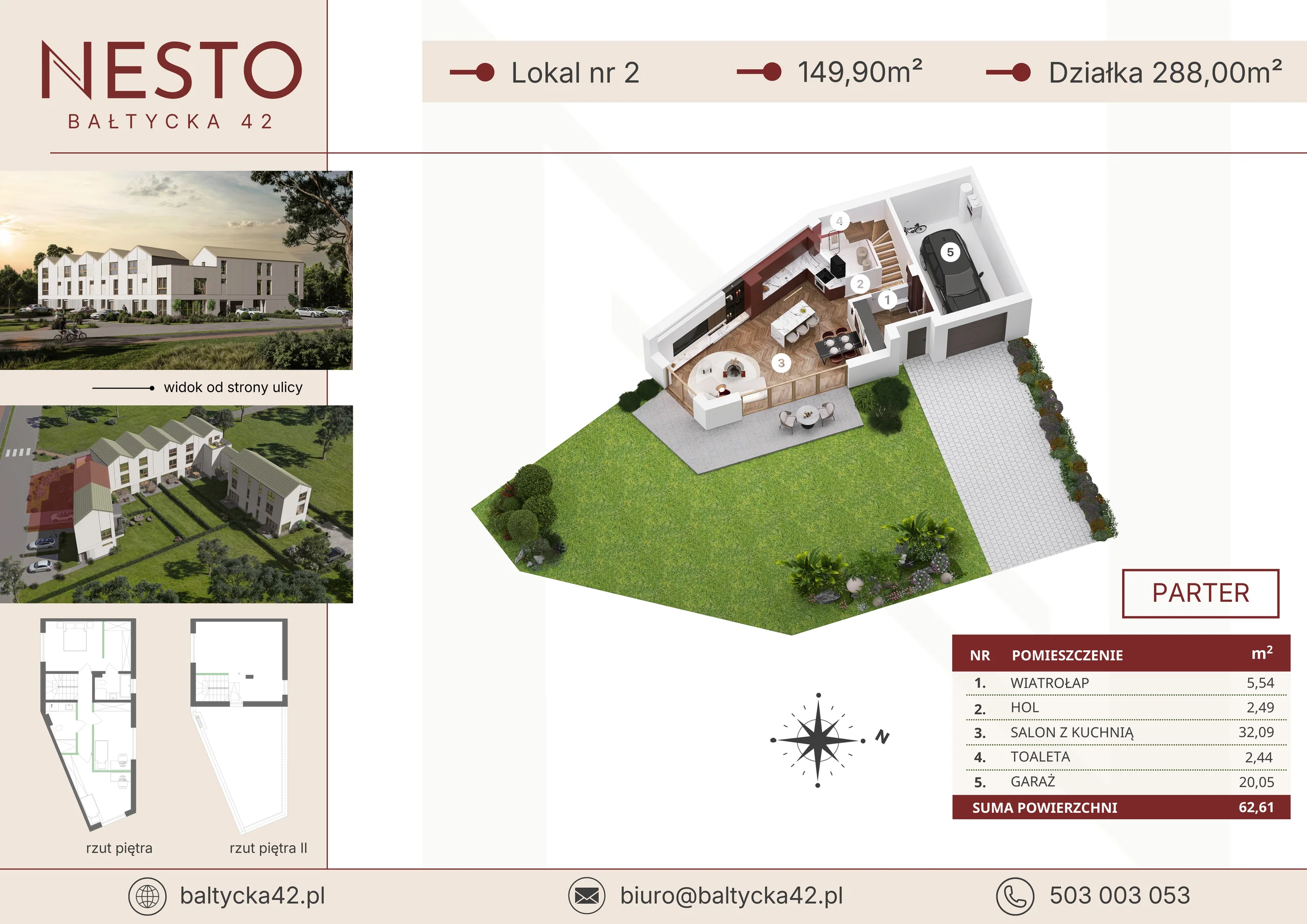 Unit cards and sales materials — Unit card 2 — ground floor