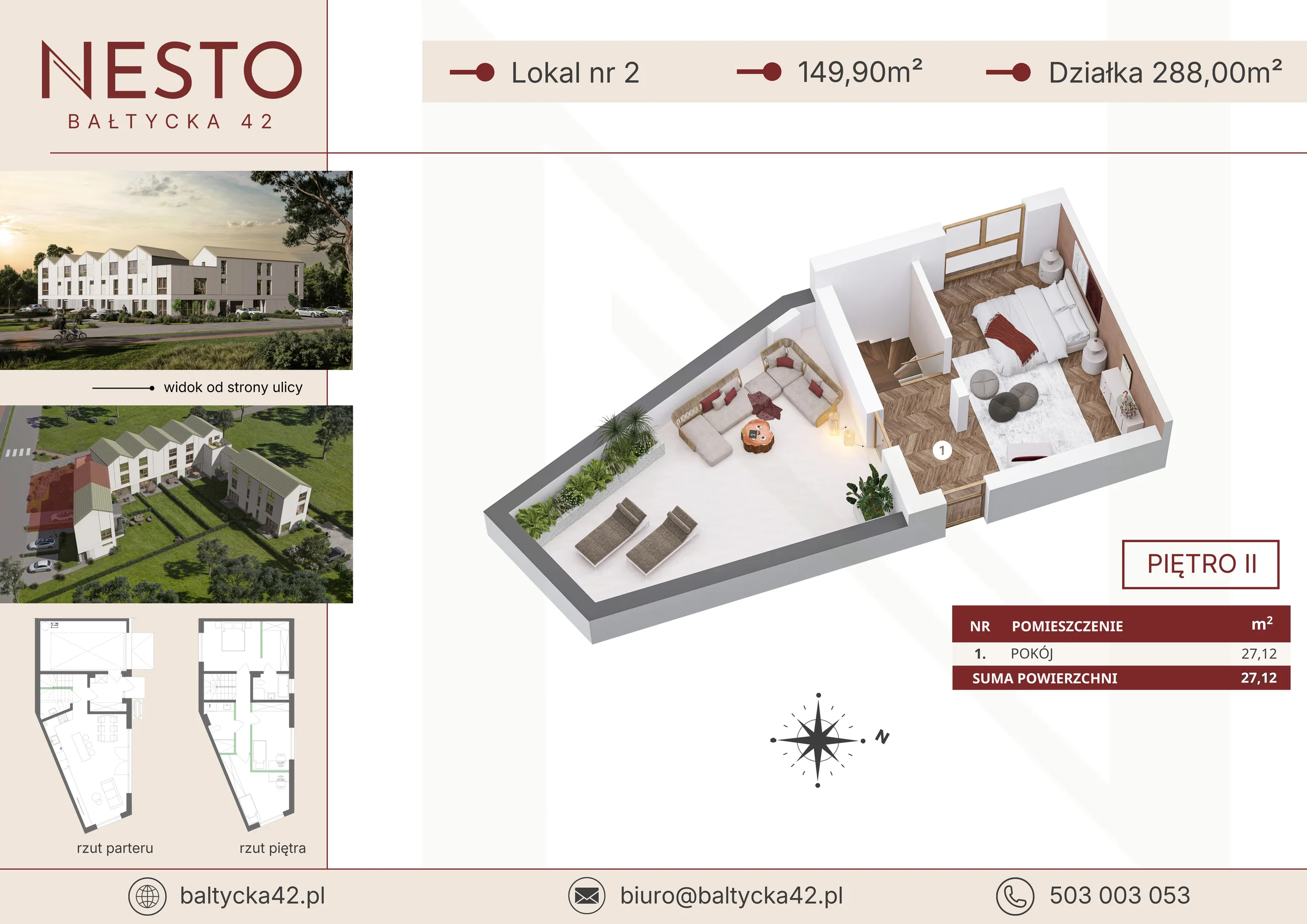 Unit cards and sales materials — Unit card 2 — upper floor.2