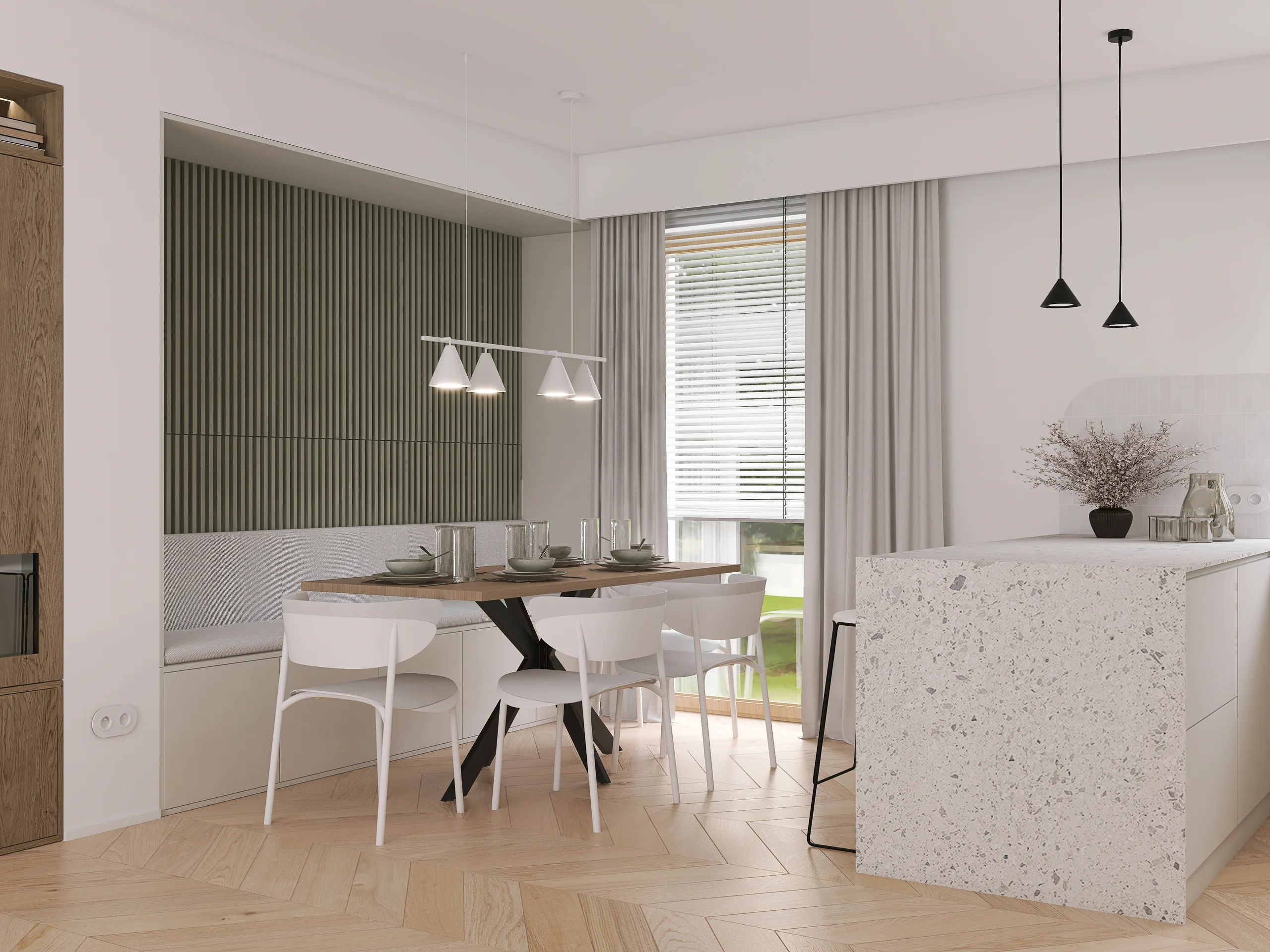 Interiors and ways of living — Salon z kuchnia — 2