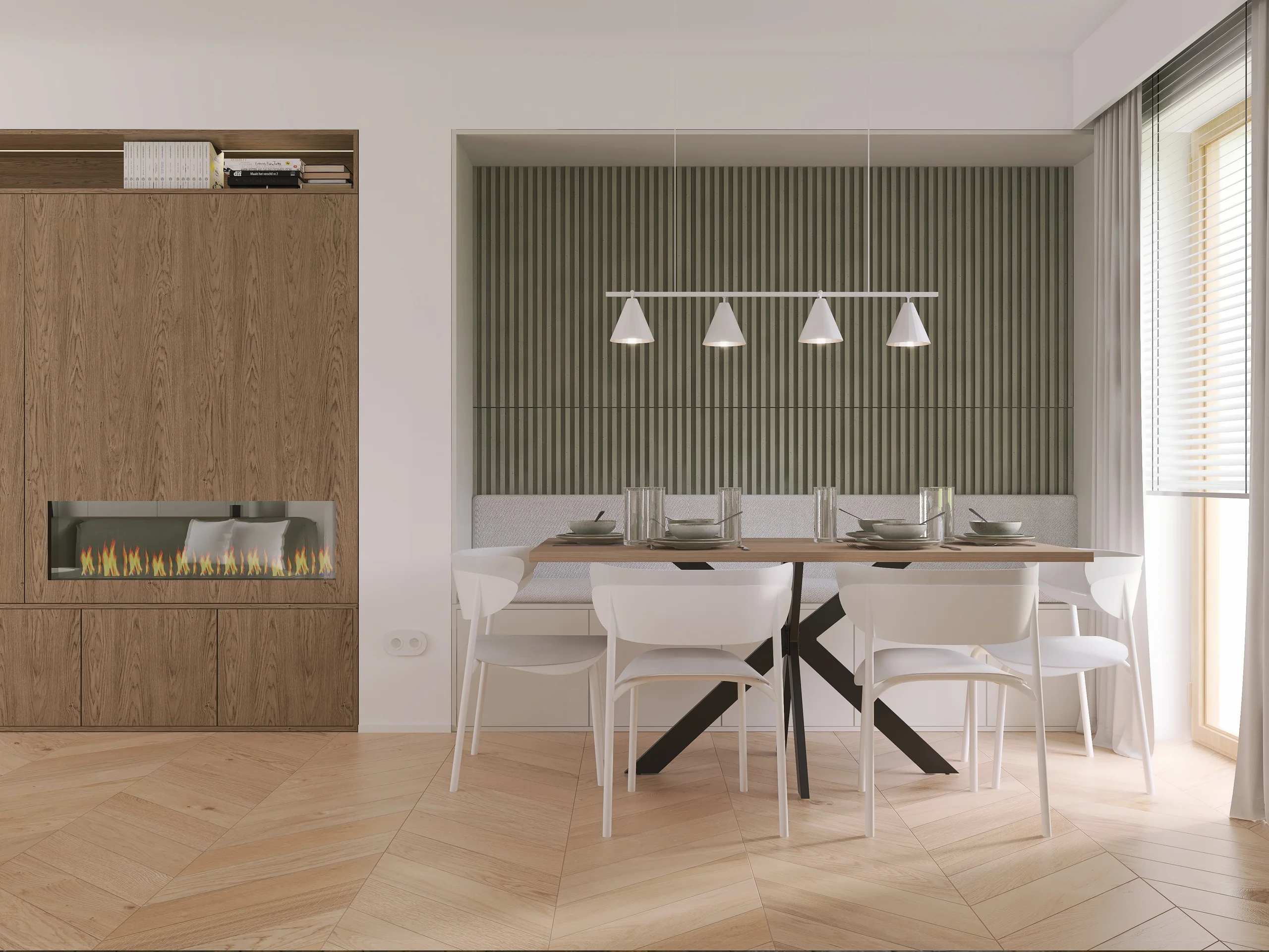 Interiors and ways of living — Salon z kuchnia — 3