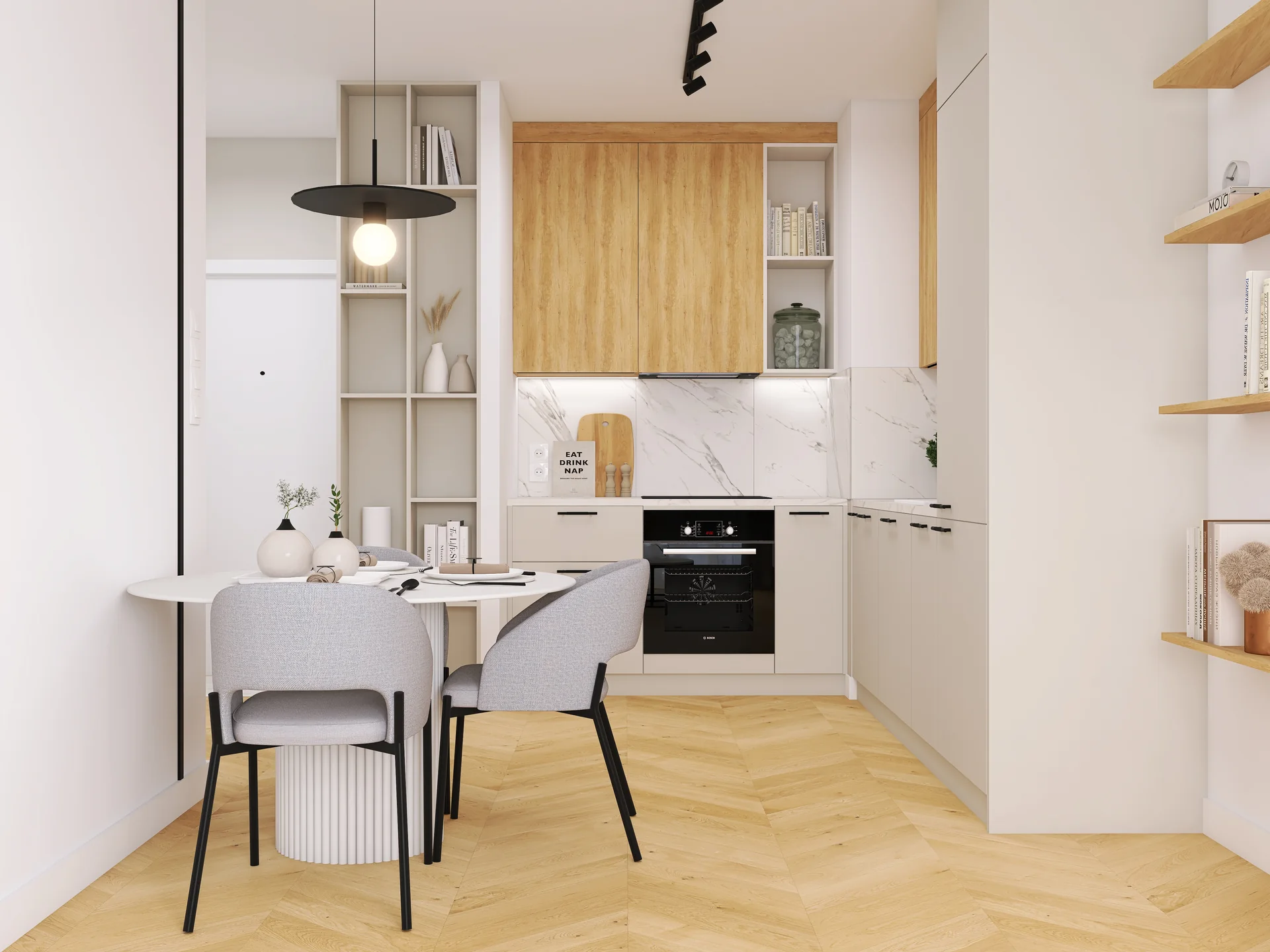 Living area — 1 salon z kuchnia — 1
