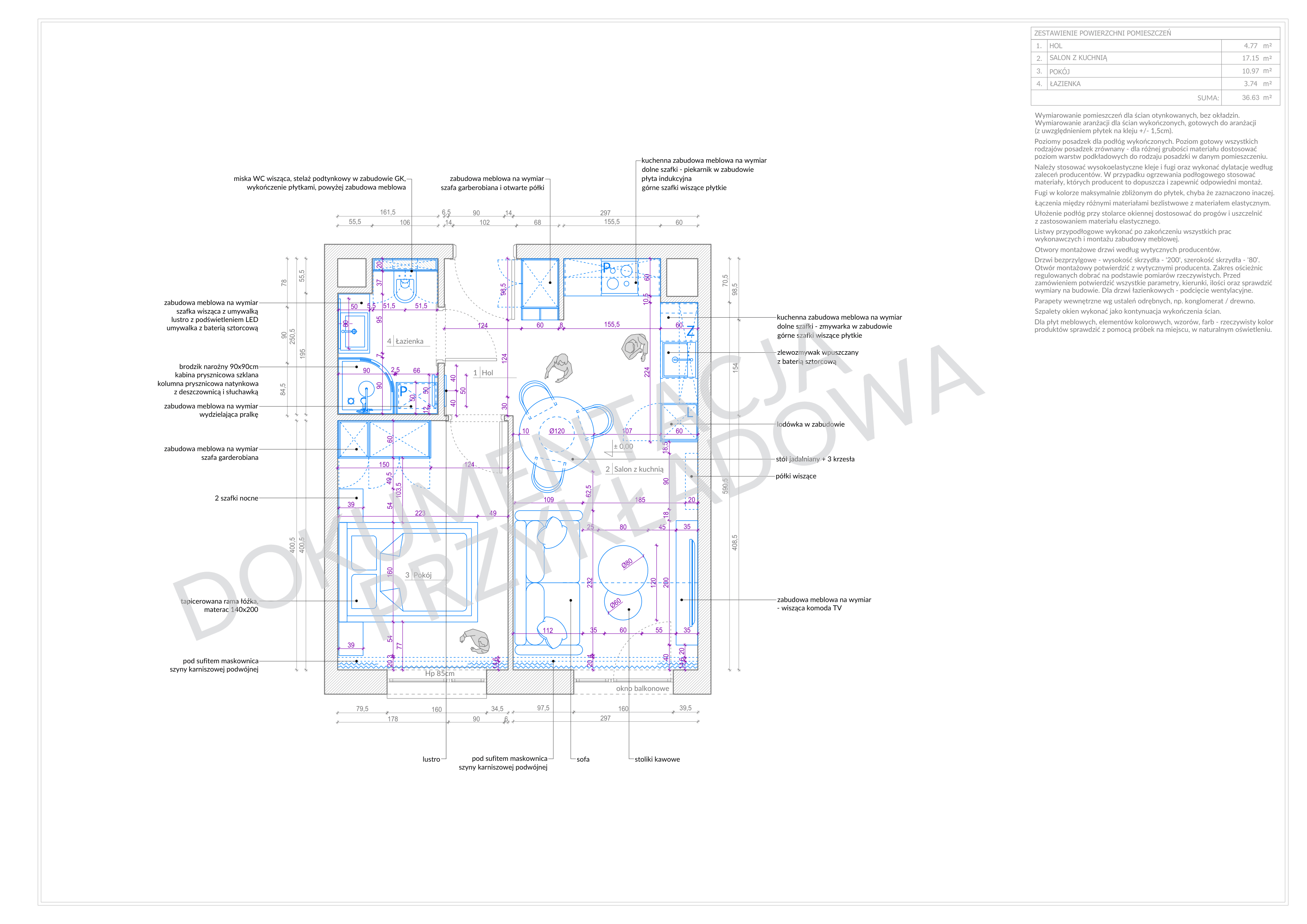 Selected documentation excerpts — Construction documentation — sheet 1