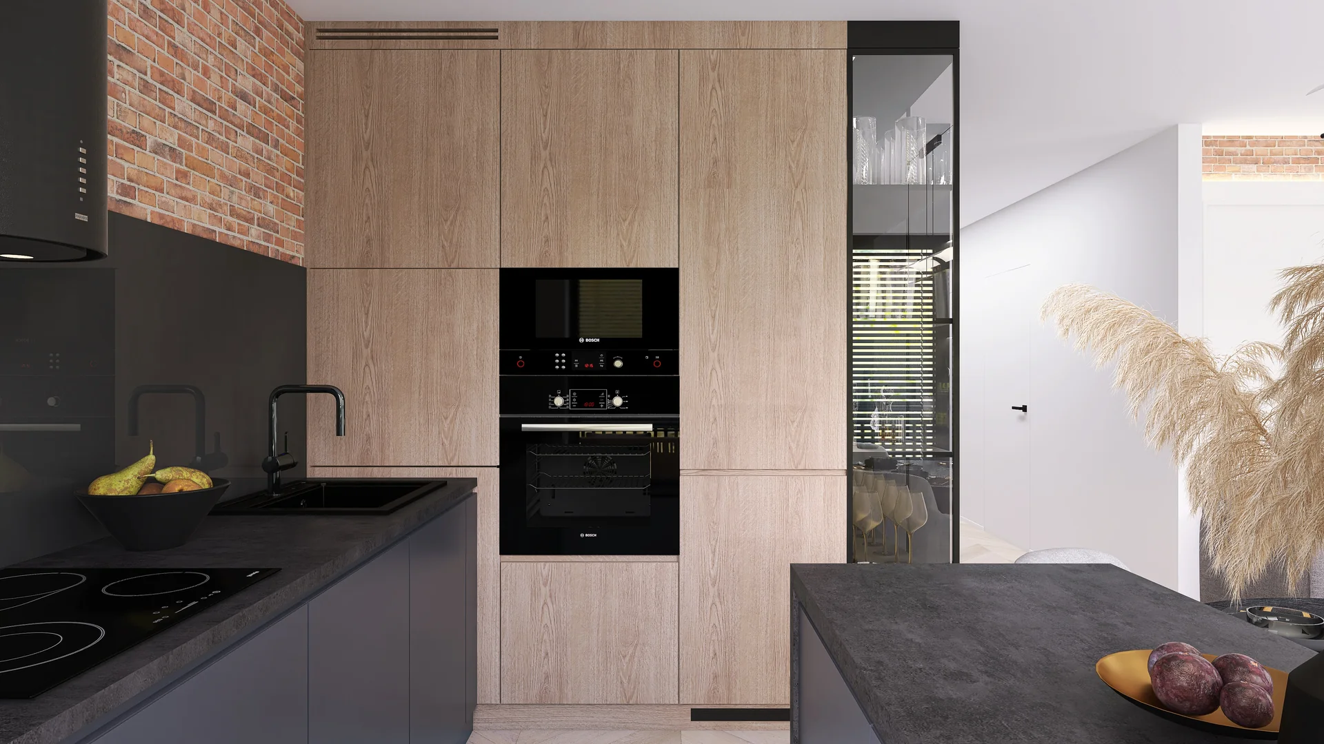 1 salon z kuchnia — 6