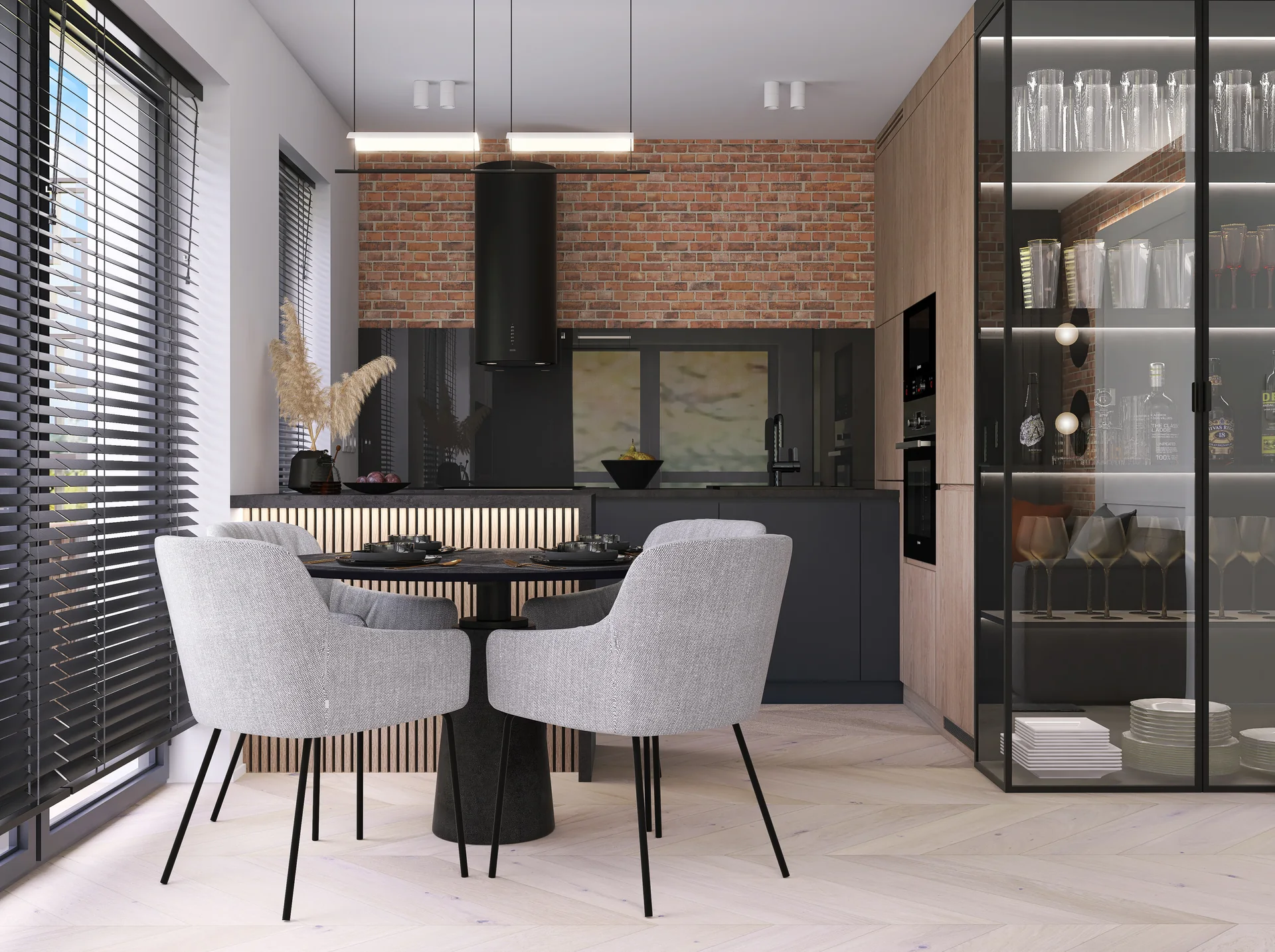 1 salon z kuchnia — 7