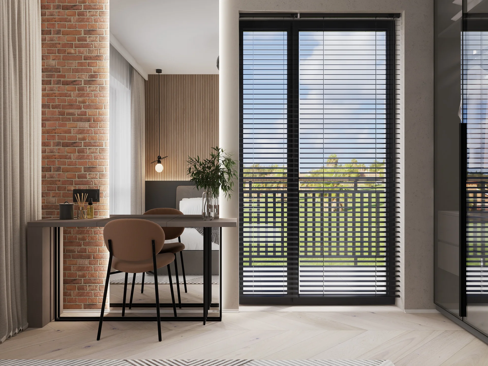 Private rooms and circulation — 2 sypialnia — 3