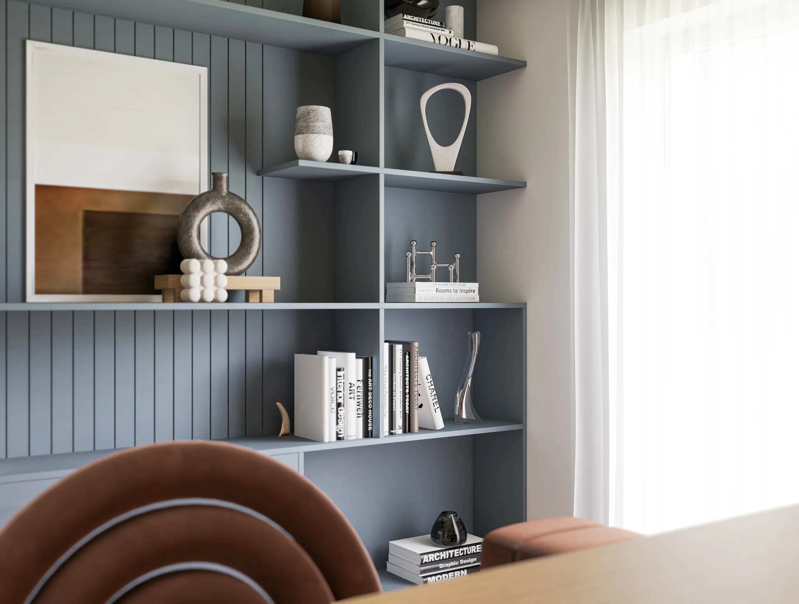 Rooms, home office and circulation — Gabinet — 2