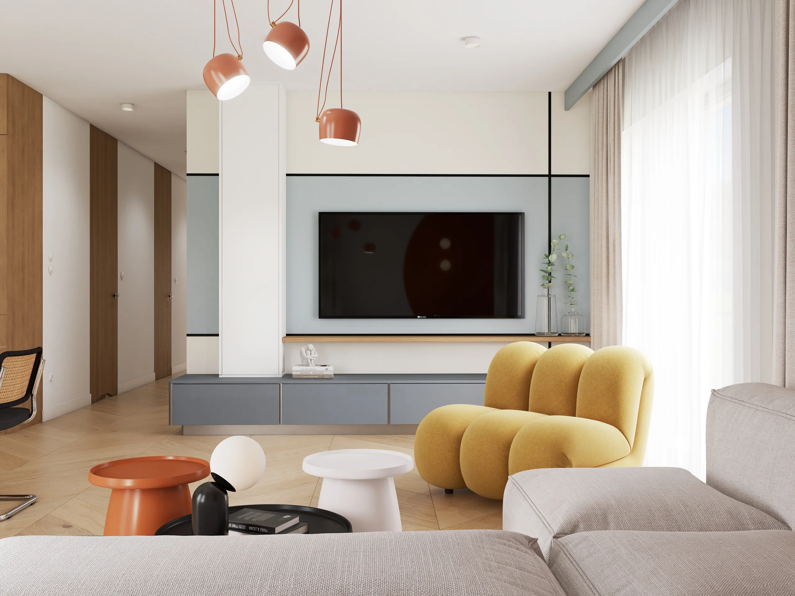 Living areas — Salon z kuchnia — 2