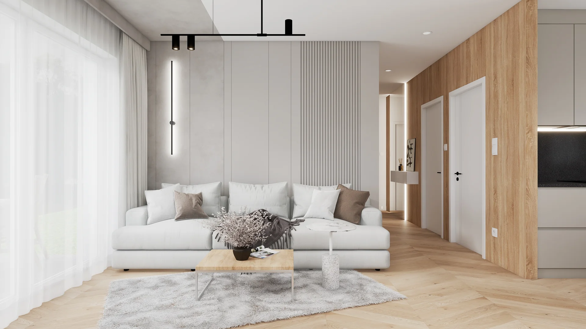 Interiors and ways of living — Salon z kuchnia — 1