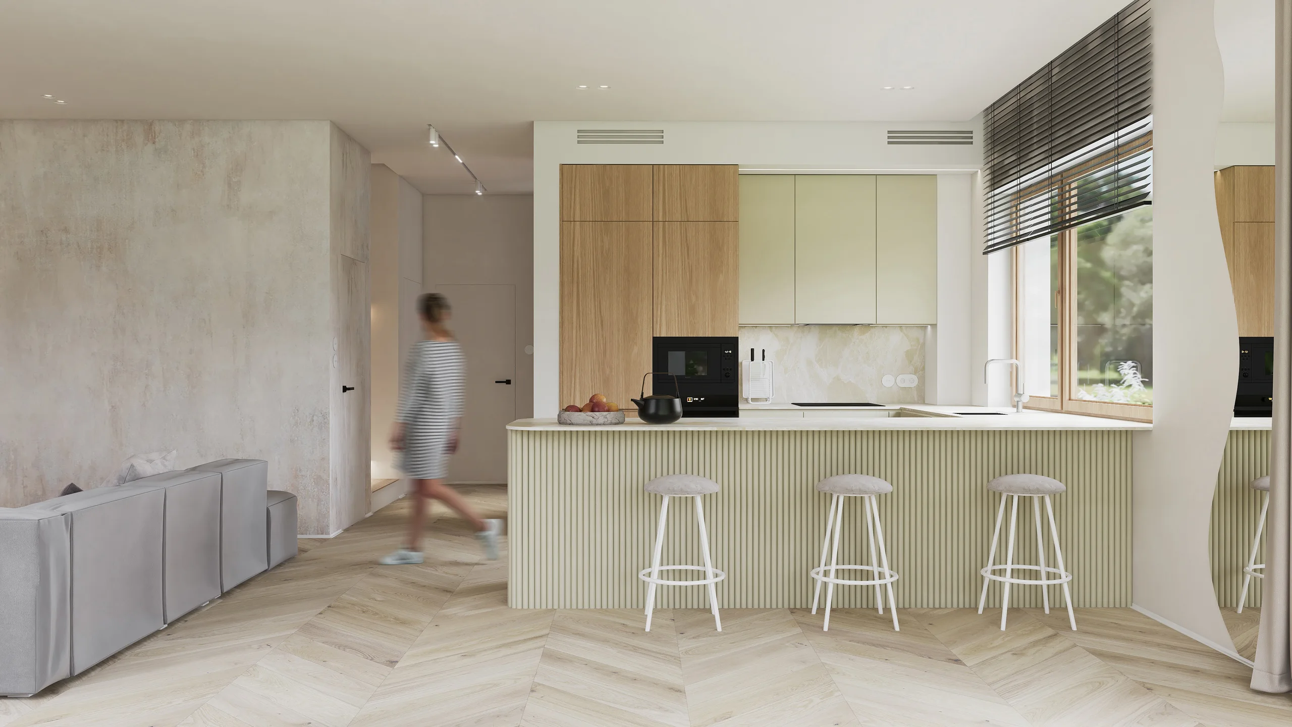 Interiors and ways of living — Salon z kuchnia — 2